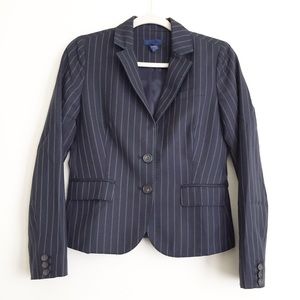 J. Crew | Navy Striped Schoolboy Blazer
